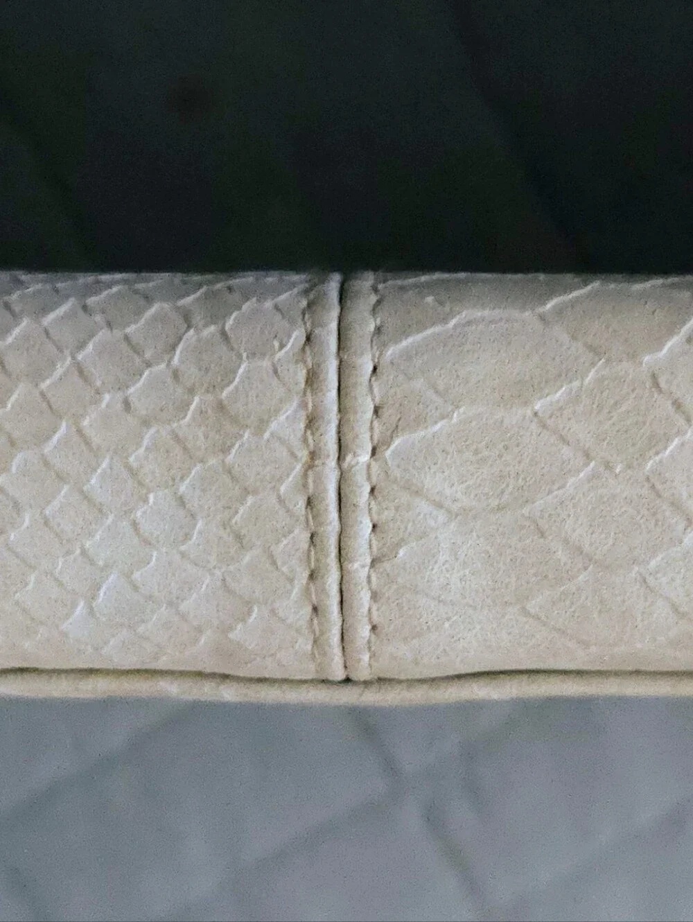 NWT Nicole Miller New York Beige Snake Skin Zip Wallet